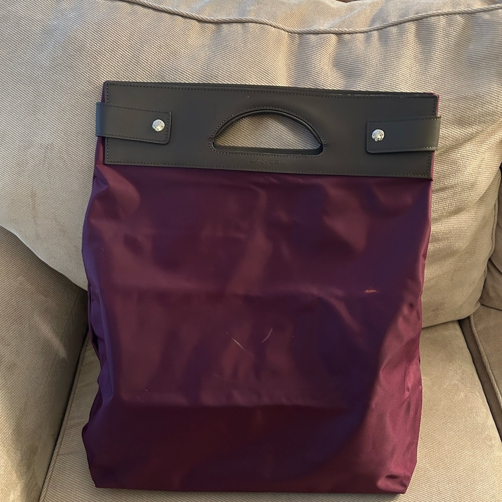 Lancel Purple Tote Bag